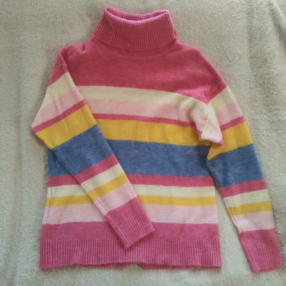 Cozy Striped Turtleneck